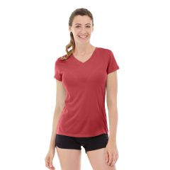 Gabrielle Micro Sleeve Top-M-Red